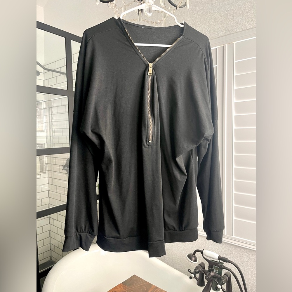 Black zipper Long sleeve